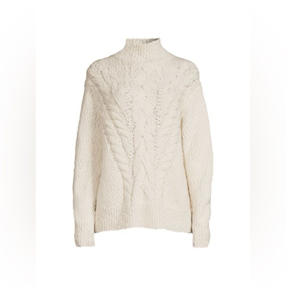 VINCE
Rising Cable-Knit Turtleneck Sweater